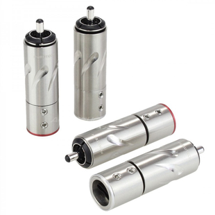 日本FURUTECH古河FT-111 发烧镀金镀铑RCA插头莲花信号插头 免焊