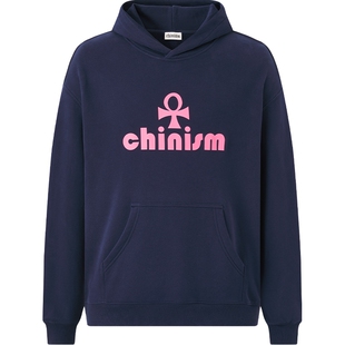 CHINISM丨幸运之符连帽卫衣男秋季美式宽松潮牌情侣帽衫上衣外套
