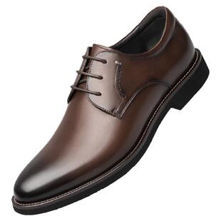 ZRO零度男鞋春季正装皮鞋商务休闲男士真皮防滑德比鞋新郎结婚鞋