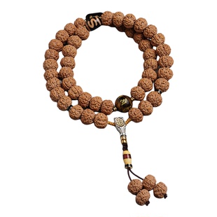 一代老树王小金刚菩提手串原皮原籽盘龙纹佛念珠文玩天珠配饰手持