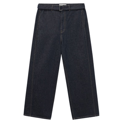 UNICAHOMME/复古男士休闲裤宽松牛仔弯刀长裤男