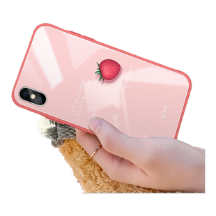 适用苹果x手机壳女款iPhonexs外壳液态硅胶玻璃xsmax防摔ins风网红牛油果xr全包可爱带挂绳x夏天潮牌新