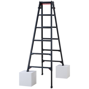 HASEGAWA日本长谷川伸缩人字梯铝合金家用梯子兼直梯登高爬梯RYZB