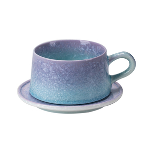 轻奢结晶釉冰花窑变咖啡杯陶瓷家用马克杯高级感精致耐高温清新