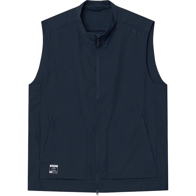 NAUTICA诺帝卡男装秋季水溶纱凉感舒适背心夏季马甲JM4112