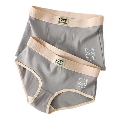 高级性感螺纹情侣款内裤一男一女