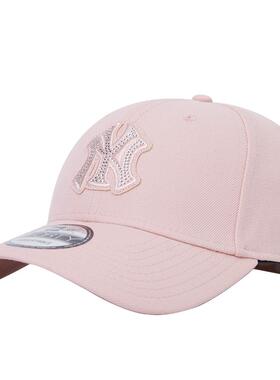 NEW ERA纽亦华MLB贴钻刺绣百搭弯檐潮流棒球帽男女同款硬顶NE940