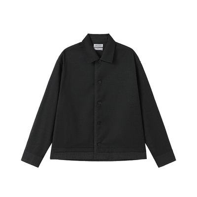 WHIMNOTION 26SS「假两件」拼接千鸟格衬衫夹克外套简约休闲百搭