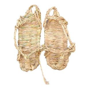 湘西传统农家手工编织草鞋稻草编织红军长征复古草鞋装饰道具凉鞋