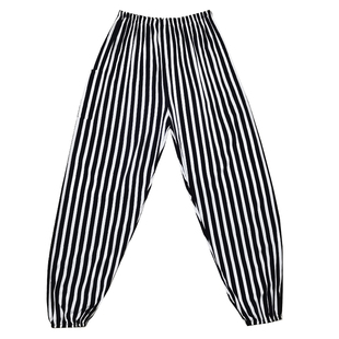 新款棉绸睡裤女夏人造棉薄款绵绸灯笼裤可外穿防蚊裤度假沙滩长裤