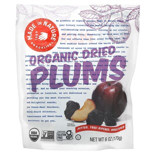 美国Made in Nature Organic Plums无麸拒绝蔗糖无硫李子干170g