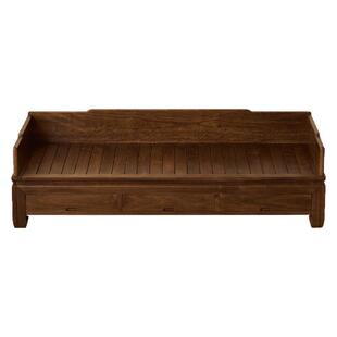 洪林坊新中式北美黑胡桃木推拉实木罗汉床茶桌椅组合宋式美学沙发