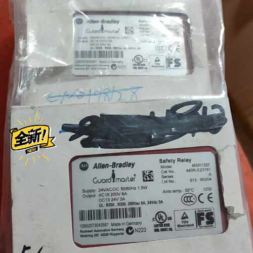询美国 AB MSR132E 安全继电器存放在灰3箱