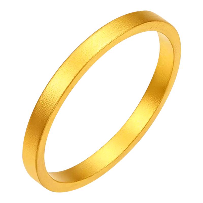 天美珠宝足金999古法平安戒指