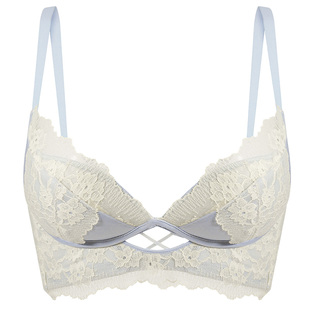调整型收副乳防下垂小胸聚拢内衣套装女性感纯欲镂空文胸罩bra
