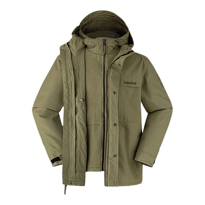 添柏岚三合一外套男款两件套冬季户外徒步登山保暖防风夹克A696H