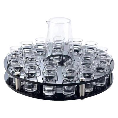 KTV酒吧子弹杯架套装家用shot玻璃小白酒烈洋酒杯子酒具B52一口杯
