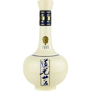 东北特产满族道光廿五白酒蓝袍系列52°陈香型纯粮食白酒475ml/瓶