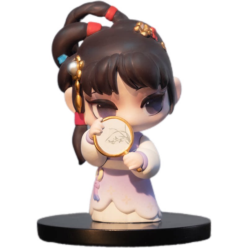 红楼梦海棠诗社手办十二金钗公仔潮玩盲盒汽车桌面摆件女生日礼物