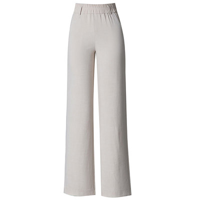 夏季高腰冰丝透气阔腿裤女薄款