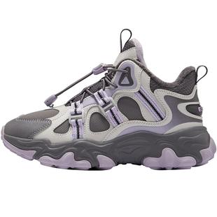 阡陌2鸿星尔克童鞋儿童加绒皮面棉鞋女童运动鞋冬季防水休闲鞋