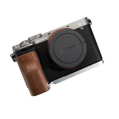 适用索尼a7c2/ra7c复古木手柄