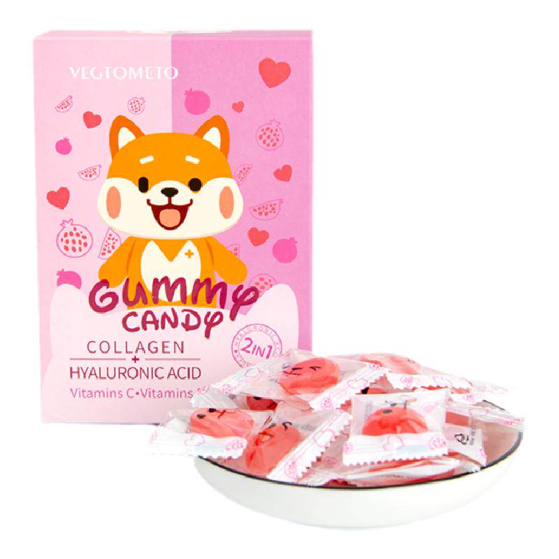 vegtometo/维格美口服玻尿酸胶原蛋白软糖无糖透明质酸胶补水神器