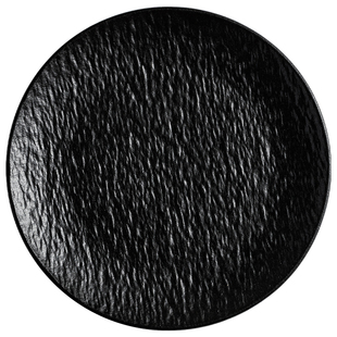 高级感黑白浅盘平盘创意早餐盘点心盘零食盘蛋糕平盘陶瓷碟盘餐具