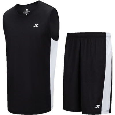 特步篮球服套装男2025新款运动套装男春季篮球比赛运动服装男套装