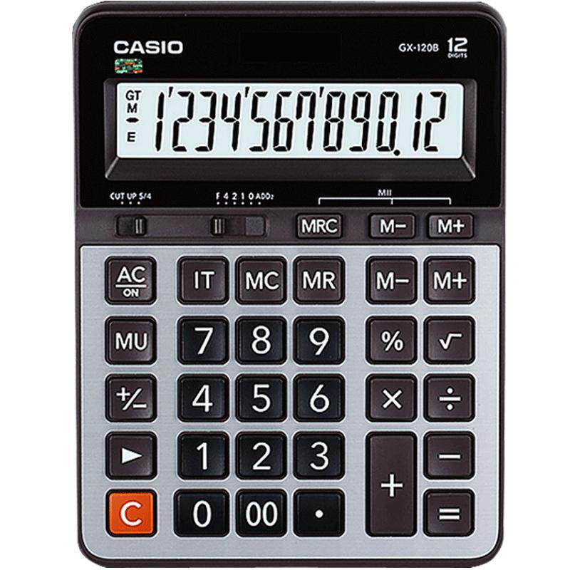casio卡西欧gx-120b12金属计算器