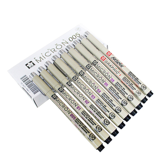 日本樱花针管笔 防水勾线笔手绘设计草图针管笔漫画绘图笔签字笔