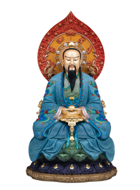 三清道祖神像铜铸石影家用供奉祖师爷元始道德灵宝太上老君铜像