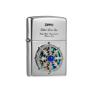zippo打火机爱情罗盘镜面深雕贴章官方正品煤油防风男士收藏礼物