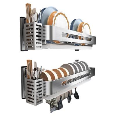 勒克304不锈钢壁挂碗架高度可调