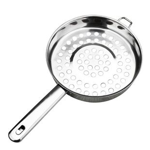 凉虾漏勺不锈钢大孔做米凉粉蛙鱼面疙瘩汤漏鱼鱼凉虾专用漏瓢工具