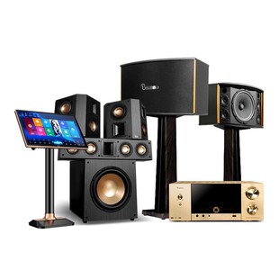 班龙Balenald壁挂5.1家庭影院音响套装卡拉OK音箱家用k歌点歌机