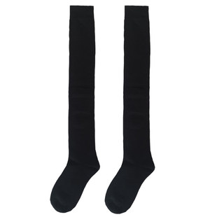 jk小腿袜子女黑色纯棉长筒过膝袜韩版制服学生中筒及膝袜皮鞋短袜