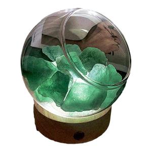 新品高级氛围香薰扩香石晶石摆件卧室内精油夜灯持久家用白茶助眠