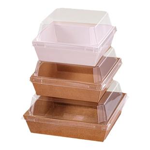 蛋糕卷肉松小贝三明治包装盒雪媚娘盒泡芙盒子甜品点心牛皮打包盒