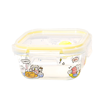 耐高温玻璃饭盒沙拉水果保鲜盒