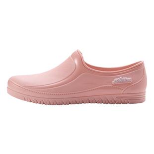 一体固定绒时尚女短筒雨鞋加绒防水雨靴低帮浅口防滑保暖胶鞋秋冬