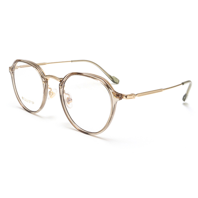 纪禾纯钛超轻大框眼镜女近视框架