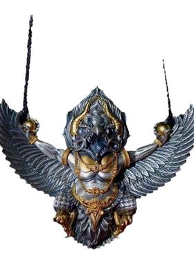 藏传S925纯银吊坠獠牙大鹏金翅鸟项链男女款配饰配件文玩饰品挂件