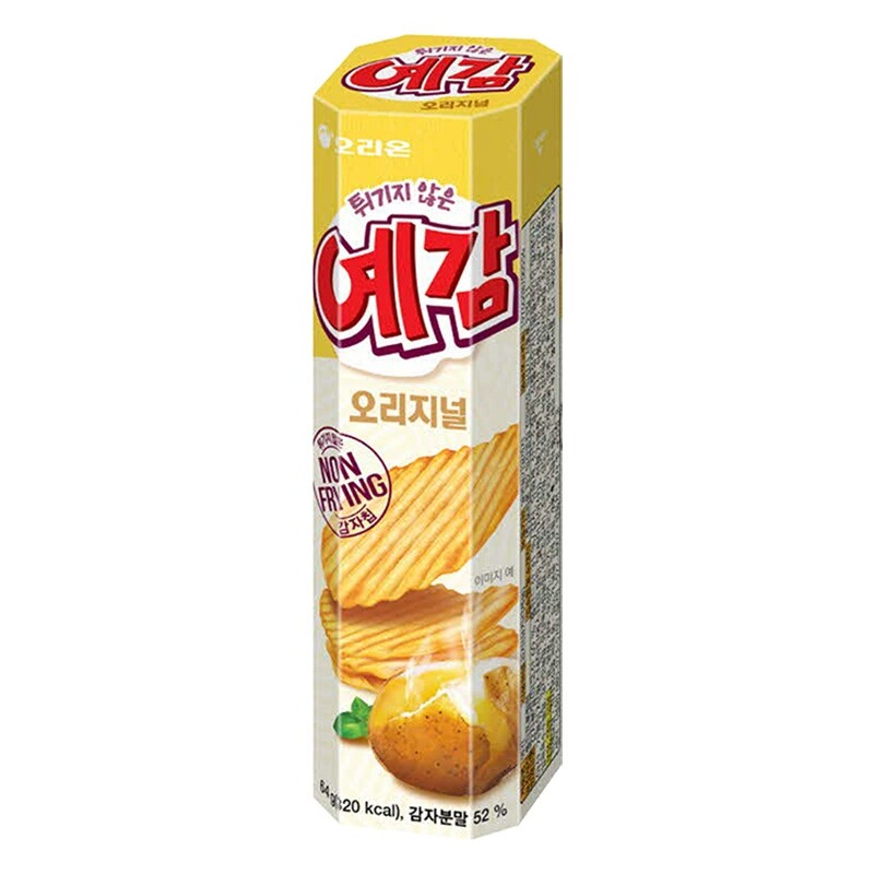 韩国进口 好丽友波浪薯片64g非油炸土豆片膨化休闲零食小吃