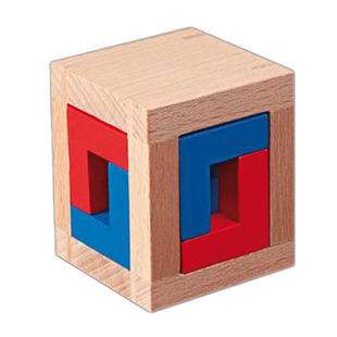 抖音同款Puzzle 4cages迷你小圣剑十级Box烧脑木质益智减压玩具