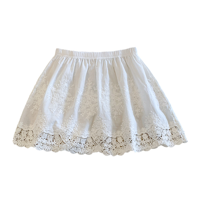 新款时尚ins镂空纯色百搭休闲松紧腰蕾丝叠穿遮臀遮胯打底裤屁帘