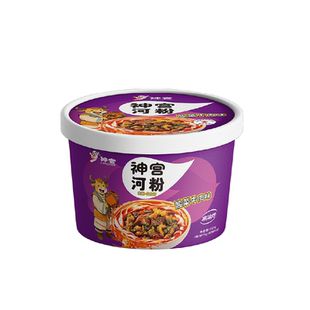 神宫河粉桶装老坛酸菜河粉组合速食冲泡非油炸宿舍夜宵方便面泡面