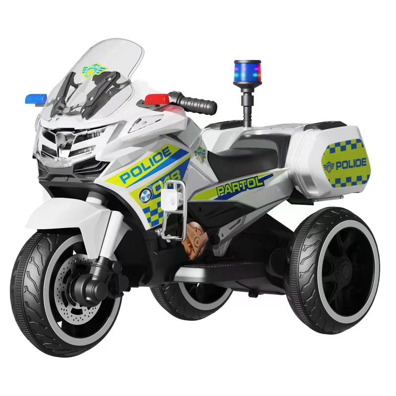 儿童电动三轮车警车摩托车