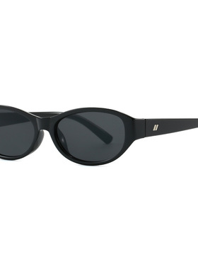 千禧年y2k黑色窄框辣妹太阳眼镜