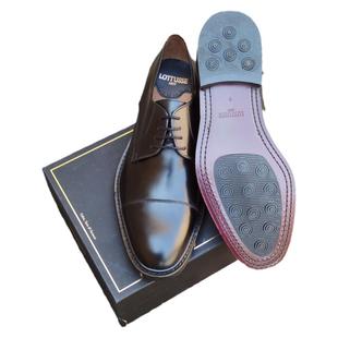 西班牙LOTTUSSE乐途仕男鞋圆头商务正装德比皮底手工皮鞋 L6723